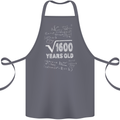 40th Birthday 40 Year Old Geek Funny Maths Cotton Apron 100% Organic Steel