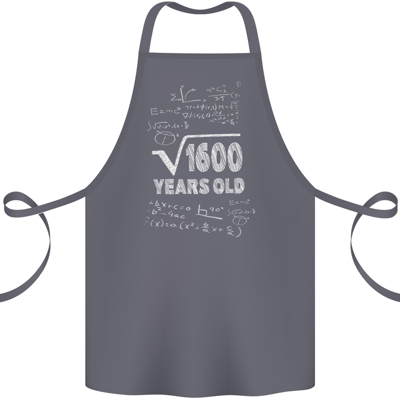 40th Birthday 40 Year Old Geek Funny Maths Cotton Apron 100% Organic Steel