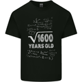 40th Birthday 40 Year Old Geek Funny Maths Mens Cotton T-Shirt Tee Top Black