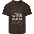 40th Birthday 40 Year Old Geek Funny Maths Mens Cotton T-Shirt Tee Top Dark Chocolate