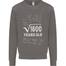 40th Birthday 40 Year Old Geek Funny Maths Mens Sweatshirt Jumper Charcoal