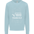 40th Birthday 40 Year Old Geek Funny Maths Mens Sweatshirt Jumper Light Blue