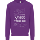 40th Birthday 40 Year Old Geek Funny Maths Mens Sweatshirt Jumper Purple