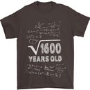 40th Birthday 40 Year Old Geek Funny Maths Mens T-Shirt 100% Cotton Dark Chocolate