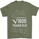 40th Birthday 40 Year Old Geek Funny Maths Mens T-Shirt 100% Cotton Military Green