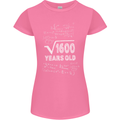 40th Birthday 40 Year Old Geek Funny Maths Womens Petite Cut T-Shirt Azalea
