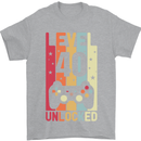 40th Birthday 40 Year Old Level Up Gamming Mens T-Shirt 100% Cotton Sports Grey