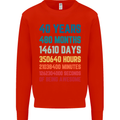 40th Birthday 40 Year Old Mens Sweatshirt Jumper Bright Red