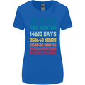 40th Birthday 40 Year Old Womens Wider Cut T-Shirt Royal Blue