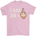 40th Birthday Funny Offensive 40 Year Old Mens T-Shirt 100% Cotton Light Pink