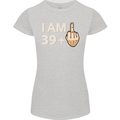 40th Birthday Funny Offensive 40 Year Old Womens Petite Cut T-Shirt Sports Grey