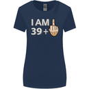 40th Birthday Funny Offensive 40 Year Old Womens Wider Cut T-Shirt Navy Blue