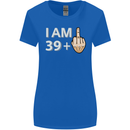 40th Birthday Funny Offensive 40 Year Old Womens Wider Cut T-Shirt Royal Blue
