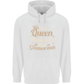 40th Birthday Queen Forty Years Old 40 Mens 80% Cotton Hoodie White