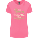 40th Birthday Queen Forty Years Old 40 Womens Wider Cut T-Shirt Azalea