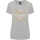 40th Birthday Queen Forty Years Old 40 Womens Wider Cut T-Shirt Sports Grey