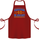 40th Birthday Turning 40 Is Great Year Old Cotton Apron 100% Organic Maroon