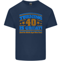 40th Birthday Turning 40 Is Great Year Old Mens Cotton T-Shirt Tee Top Navy Blue