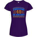 40th Birthday Turning 40 Is Great Year Old Womens Petite Cut T-Shirt Purple