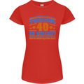 40th Birthday Turning 40 Is Great Year Old Womens Petite Cut T-Shirt Red