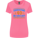40th Birthday Turning 40 Is Great Year Old Womens Wider Cut T-Shirt Azalea
