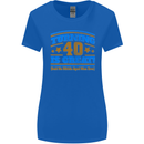 40th Birthday Turning 40 Is Great Year Old Womens Wider Cut T-Shirt Royal Blue