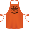 40th Wedding Anniversary 40 Year Funny Wife Cotton Apron 100% Organic Orange