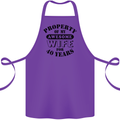 40th Wedding Anniversary 40 Year Funny Wife Cotton Apron 100% Organic Purple