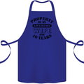 40th Wedding Anniversary 40 Year Funny Wife Cotton Apron 100% Organic Royal Blue