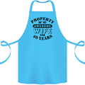 40th Wedding Anniversary 40 Year Funny Wife Cotton Apron 100% Organic Turquoise