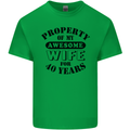 40th Wedding Anniversary 40 Year Funny Wife Mens Cotton T-Shirt Tee Top Irish Green