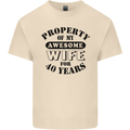 40th Wedding Anniversary 40 Year Funny Wife Mens Cotton T-Shirt Tee Top Natural