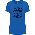 40th Wedding Anniversary 40 Year Funny Wife Womens Wider Cut T-Shirt Royal Blue