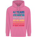 41st Birthday 41 Year Old Mens 80% Cotton Hoodie Azelea