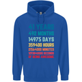 41st Birthday 41 Year Old Mens 80% Cotton Hoodie Royal Blue