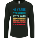 41st Birthday 41 Year Old Mens Long Sleeve T-Shirt Black
