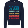 41st Birthday 41 Year Old Mens Sweatshirt Jumper Navy Blue