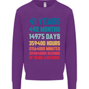 41st Birthday 41 Year Old Mens Sweatshirt Jumper Purple