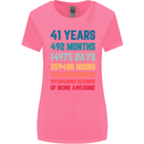 41st Birthday 41 Year Old Womens Wider Cut T-Shirt Azalea
