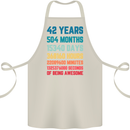 42nd Birthday 42 Year Old Cotton Apron 100% Organic Natural