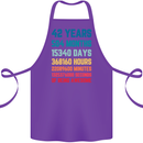 42nd Birthday 42 Year Old Cotton Apron 100% Organic Purple