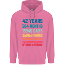 42nd Birthday 42 Year Old Mens 80% Cotton Hoodie Azelea