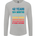 42nd Birthday 42 Year Old Mens Long Sleeve T-Shirt Sports Grey