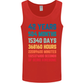 42nd Birthday 42 Year Old Mens Vest Tank Top Red