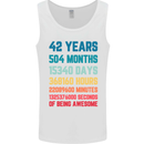 42nd Birthday 42 Year Old Mens Vest Tank Top White