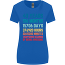 43rd Birthday 43 Year Old Womens Wider Cut T-Shirt Royal Blue