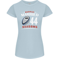 44 Year Wedding Anniversary 44th Rugby Womens Petite Cut T-Shirt Light Blue