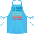44th Birthday 44 Year Old Cotton Apron 100% Organic Turquoise