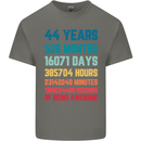44th Birthday 44 Year Old Mens Cotton T-Shirt Tee Top Charcoal