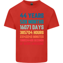44th Birthday 44 Year Old Mens Cotton T-Shirt Tee Top Red